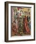 Catherine Visited in Prison by Maxentius's Wife-Friedrich Pacher-Framed Giclee Print