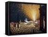 Catherine Wheel, Pincian Hill, Roman Fireworks Display. Italy.-null-Framed Stretched Canvas