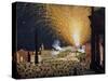 Catherine Wheel, Pincian Hill, Roman Fireworks Display. Italy.-null-Stretched Canvas