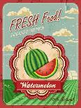 Retro Fresh Food Poster Design-Catherinecml-Stretched Canvas