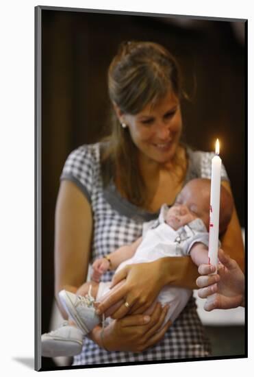 Catholic baptism, Saint Gervais, Haute Savoie, France-Godong-Mounted Photographic Print