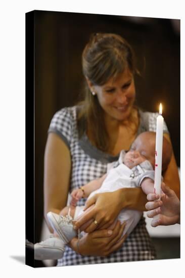 Catholic baptism, Saint Gervais, Haute Savoie, France-Godong-Stretched Canvas