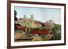 Catholic Cathedral, Palace of the Queen, Late 19th Century-Gillot-Framed Giclee Print