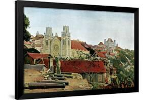 Catholic Cathedral, Palace of the Queen, Late 19th Century-Gillot-Framed Giclee Print