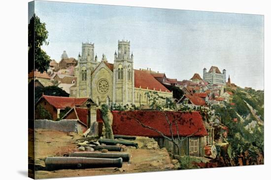 Catholic Cathedral, Palace of the Queen, Late 19th Century-Gillot-Stretched Canvas