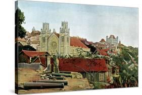 Catholic Cathedral, Palace of the Queen, Late 19th Century-Gillot-Stretched Canvas