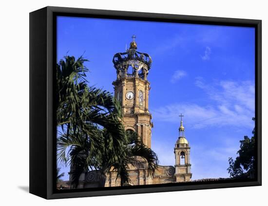 Catholic Cathedral, Puerto Vallarta, Mexico-Michael DeFreitas-Framed Stretched Canvas