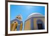 Catholic Church in Fira in Santorini, Greece-Gyuszko-Framed Photographic Print