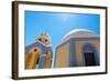 Catholic Church in Fira in Santorini, Greece-Gyuszko-Framed Photographic Print