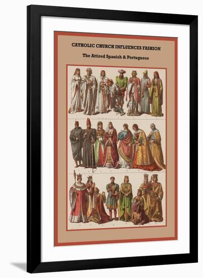 Catholic Church Influences Spanish and Portuguese-Friedrich Hottenroth-Framed Art Print