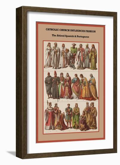 Catholic Church Influences Spanish and Portuguese-Friedrich Hottenroth-Framed Art Print