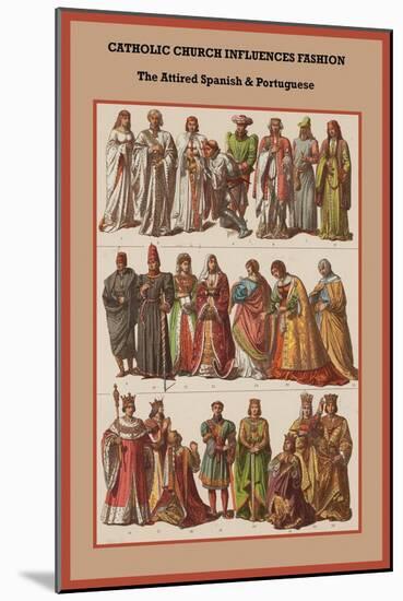 Catholic Church Influences Spanish and Portuguese-Friedrich Hottenroth-Mounted Art Print