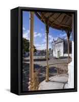 Catholic Church on the Main Square of Ibo Island, Part of the Quirimbas Archipelago, Mozambique-Julian Love-Framed Stretched Canvas