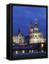 Catholic Hofkirche (Church of the Court) (St. Trinity Cathedral), Hausmann Tower, Dresden, Saxony,-null-Framed Stretched Canvas