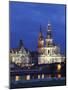 Catholic Hofkirche (Church of the Court) (St. Trinity Cathedral), Hausmann Tower, Dresden, Saxony,-null-Mounted Photographic Print