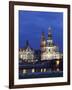 Catholic Hofkirche (Church of the Court) (St. Trinity Cathedral), Hausmann Tower, Dresden, Saxony,-null-Framed Photographic Print