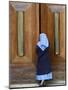 Catholic Nun Opening a Door, Rome, Lazio, Italy, Europe-Godong-Mounted Photographic Print