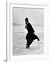 Catholic Priest Ice Skating-John Dominis-Framed Photographic Print