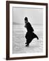 Catholic Priest Ice Skating-John Dominis-Framed Photographic Print