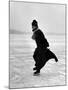 Catholic Priest Ice Skating-John Dominis-Mounted Photographic Print