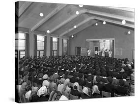 Catholic School Mass, South Yorkshire, 1967-Michael Walters-Stretched Canvas