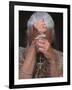 Catholic Woman Prays Holding Her Rosary-null-Framed Photographic Print