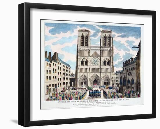Catholic Worship Returned to the French People by 1st Consul Bonaparte, 19th Century-null-Framed Giclee Print
