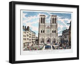 Catholic Worship Returned to the French People by 1st Consul Bonaparte, 19th Century-null-Framed Giclee Print