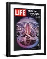 Catholicism's Epic Venture, Ending Assembly at Vatican II Ecumenical Council, December 17, 1965-Ralph Crane-Framed Photographic Print