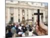 Catholics at St. Peter's, Vatican, Rome, Lazio, Italy, Europe-Godong-Mounted Photographic Print