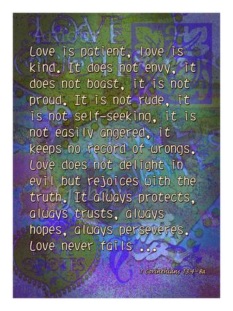 1 Corinthians 13 4 Posters Prints Paintings Wall Art Allposters Com