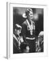Cathy Ferguson Smiling Being Awarded the Gold Medal at Summer Olympic Games-Art Rickerby-Framed Premium Photographic Print