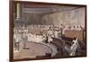 Catiline Plotting to Seize Power in Rome is Denounced in the Senate by Cicero-null-Framed Photographic Print