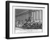 Catiline Plotting to Seize Power in Rome is Denounced in the Senate by Cicero-Augustyn Mirys-Framed Art Print