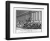 Catiline Plotting to Seize Power in Rome is Denounced in the Senate by Cicero-Augustyn Mirys-Framed Art Print