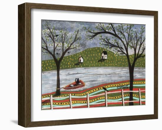 CatIn Boat 1-Karla Gerard-Framed Giclee Print