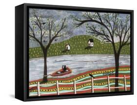 CatIn Boat 1-Karla Gerard-Framed Stretched Canvas