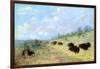 Catlin: Elk and Buffalo-George Catlin-Framed Giclee Print