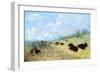 Catlin: Elk and Buffalo-George Catlin-Framed Premium Giclee Print