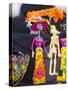 Catrina Doll on Sale for the Day of the Dead Celebration-Terry Eggers-Stretched Canvas
