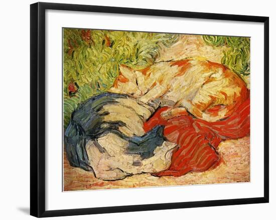 Cats, 1909-10-Franz Marc-Framed Giclee Print