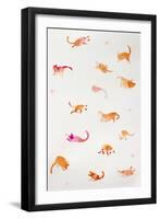 Cats and Balls-Oxana Zaiko-Framed Giclee Print