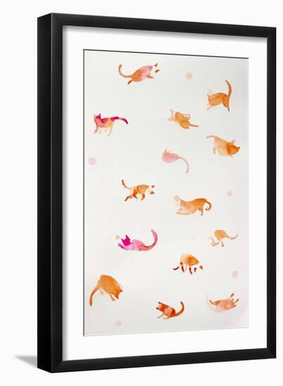 Cats and Balls-Oxana Zaiko-Framed Giclee Print