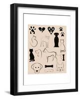 Cats and Dogs, Pet Shop Concept-vesnacvorovic-Framed Art Print