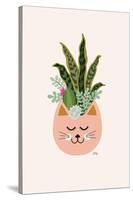 Cats and Plants-Annie Bailey Art-Stretched Canvas