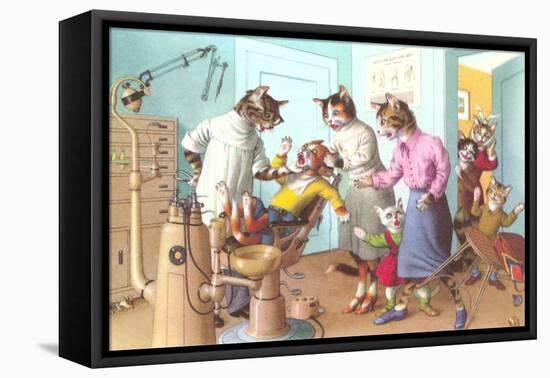 Cats at the Dentist-null-Framed Stretched Canvas