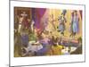 Cats at the Fashion Show-null-Mounted Art Print