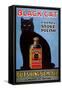 Cats Black Cat Enamel Stove Polish Products, USA, 1920-null-Framed Stretched Canvas