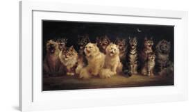 Cats Chorus-Louis Wain-Framed Premium Giclee Print