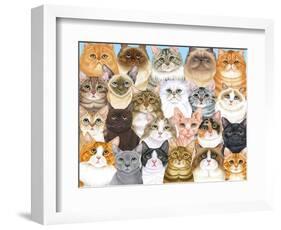 Cats Collage-Tomoyo Pitcher-Framed Giclee Print